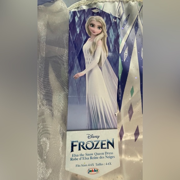 Disney Frozen Elsa the snow queen costume and matching shoes 4-6X - Picture 3 of 9